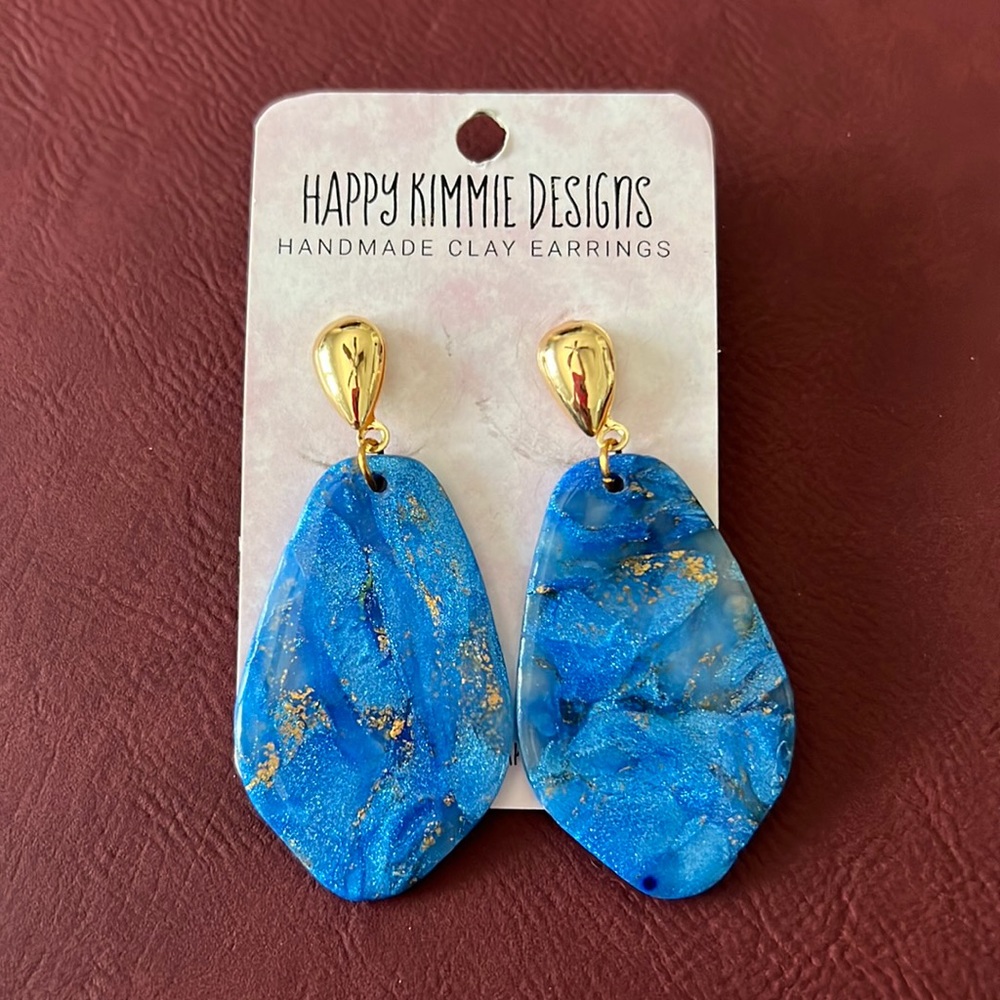 Handmade clay earrings